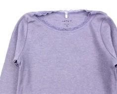 Name It heirloom lilac melange rib top